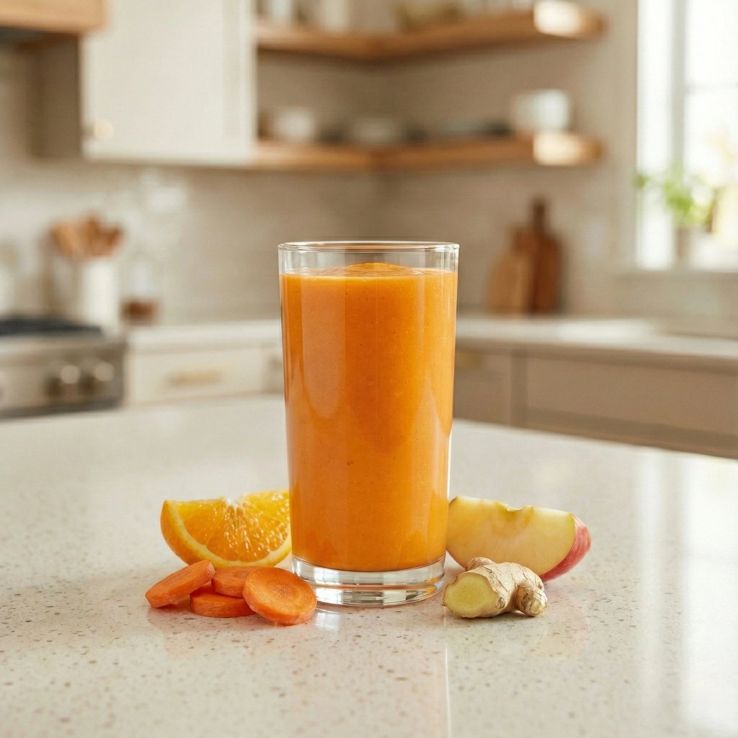 Vitamin-Smoothie mit Kiwi und Orange, cremig dank Mini-Standmixer